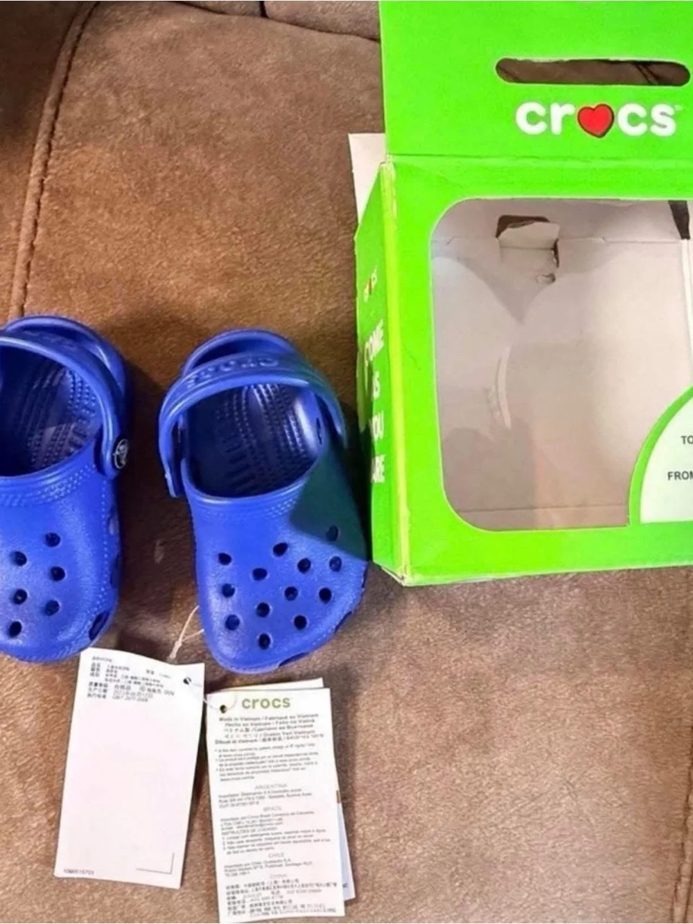 CROCS Kids Lightweight Clog in Bright Blue